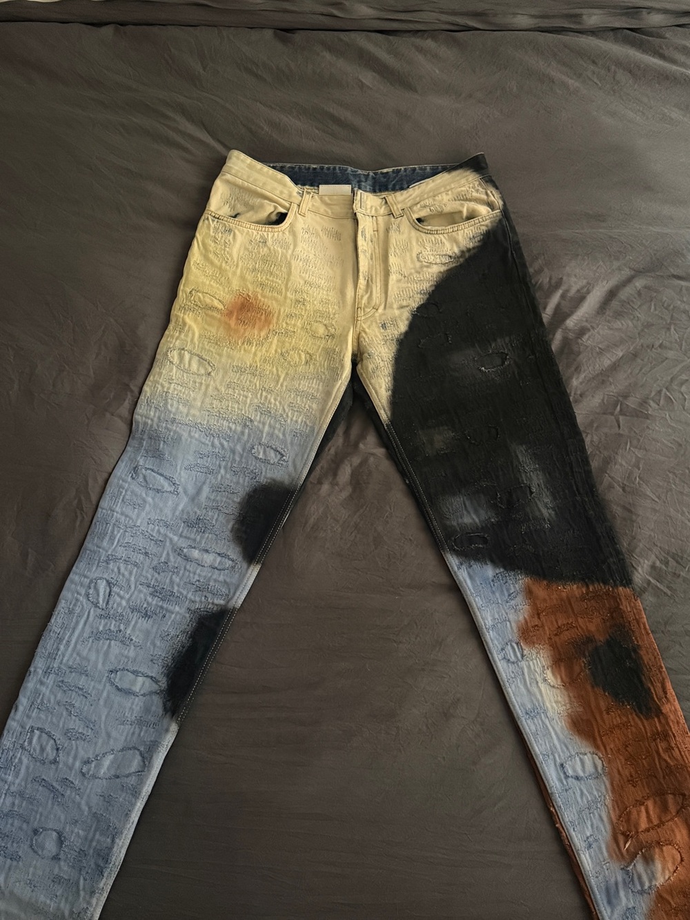 Givenchy slim fit distressed jeans